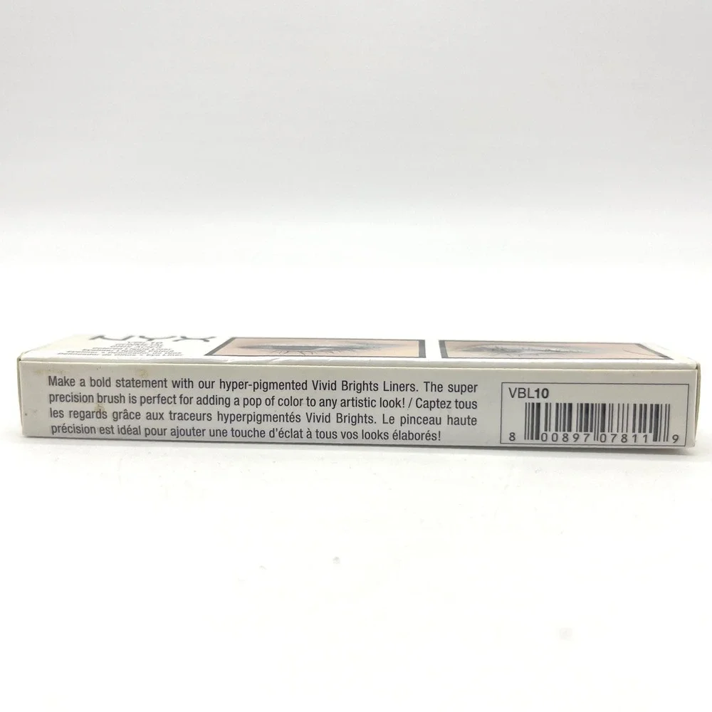 NYX Vivid Brights Liquid Eyeliner VBL10 Gunmetal Gray‎ Waterproof Bold Pigment